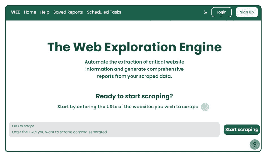 Web Exploration Engine